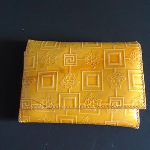 COPY - Versace Tri Fold Wallet Canary Yellow